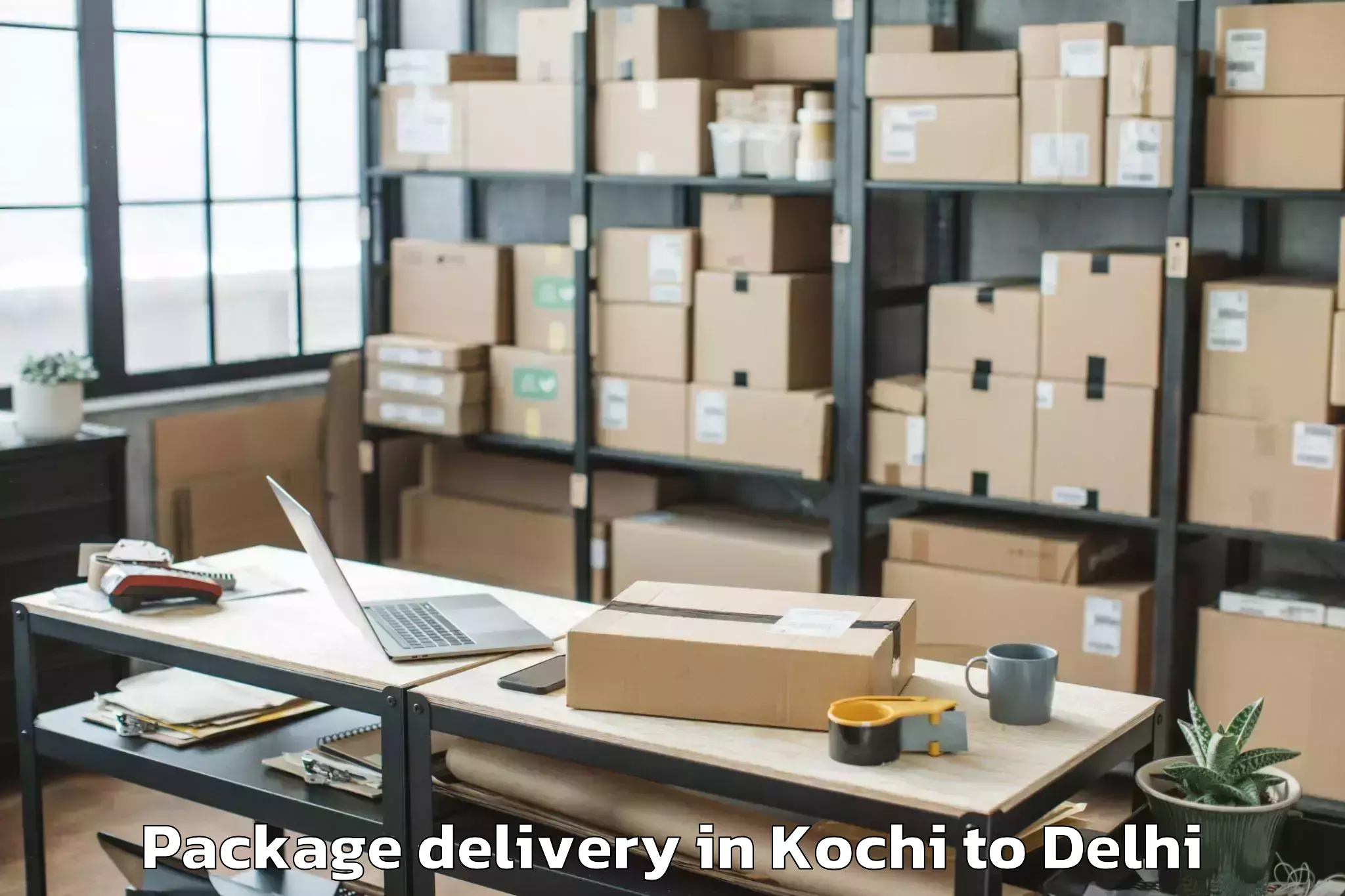 Affordable Kochi to Flatted Factory Complex Okhla Package Delivery